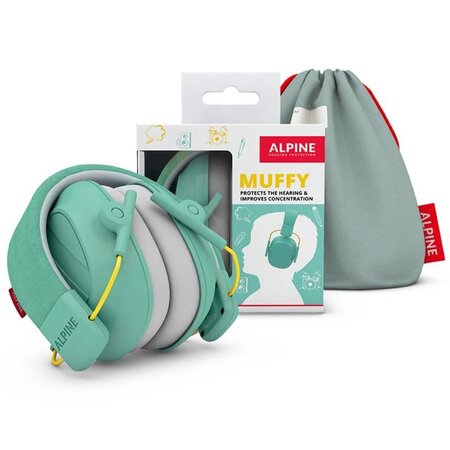 Casti antifonice pliabile pentru copii, Verde, 5 ani+, Alpine 533471