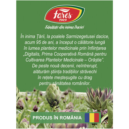 Ceai fructe de anghinare, 20 plicuri, Fares 721715