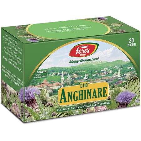 Ceai fructe de anghinare, 20 plicuri, Fares