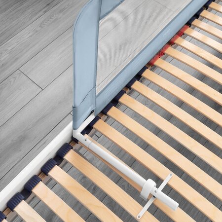 Bariera de siguranta pentru pat, 150 cm, Albastru-Gri, Reer 533481