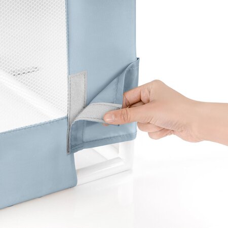 Bariera de siguranta pentru pat, 150 cm, Albastru-Gri, Reer 533483