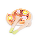 Set din lemn Pizza Salami, +2 ani, New Classic Toys 533491