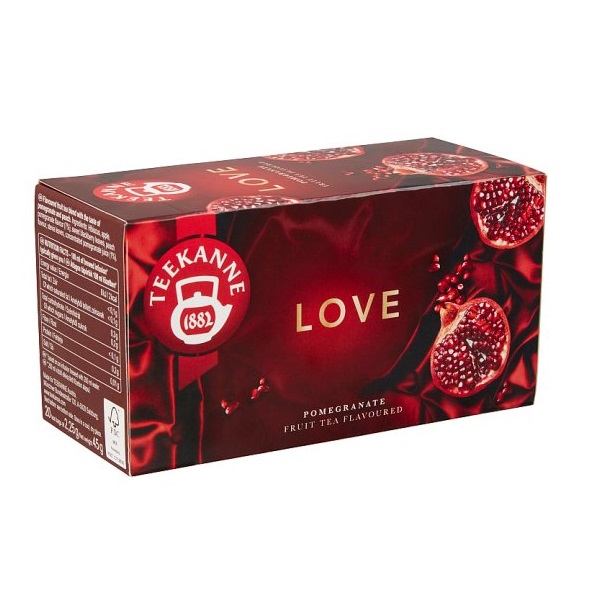 Ceai cu rodie, Love, 20x2.25 g, Teekanne