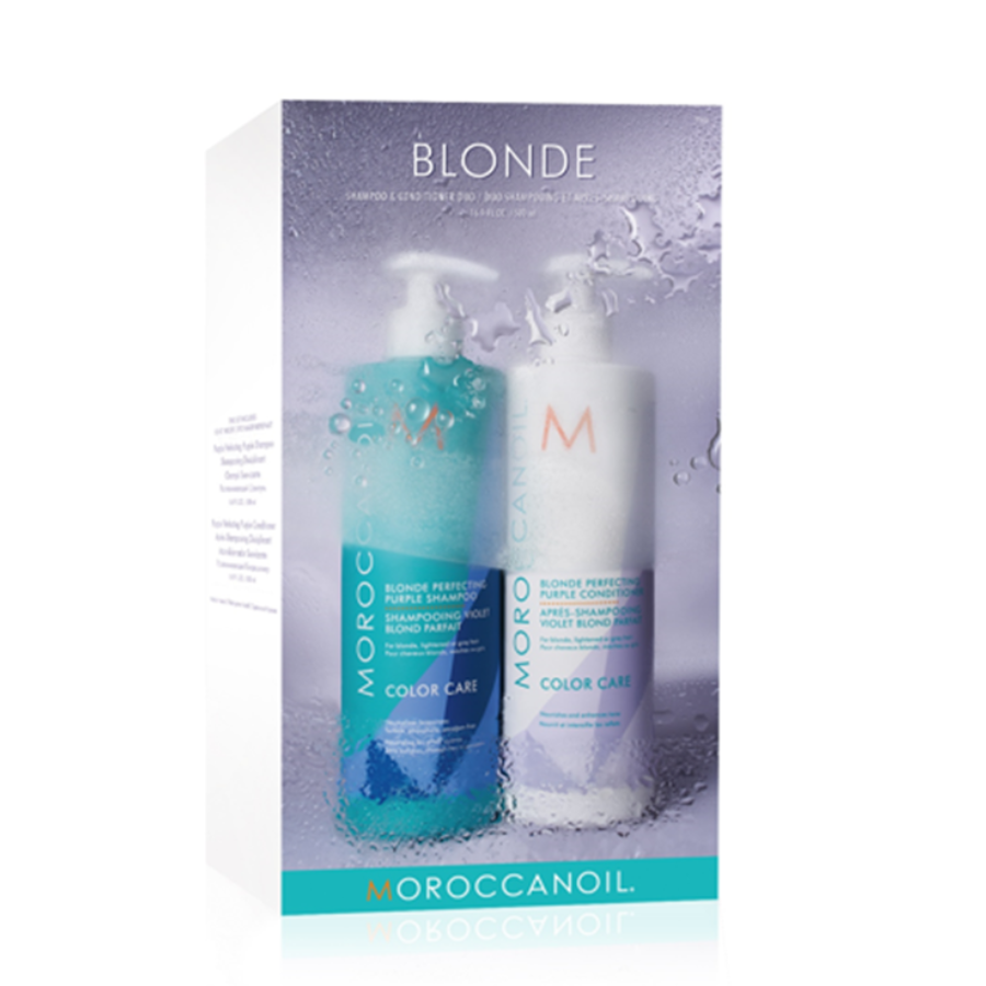 Set Blonde Sampon si Balsam, 500 ml + 500 ml, Moroccanoil