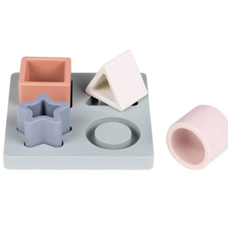 Joc puzzle cu forme geometrice din silicon