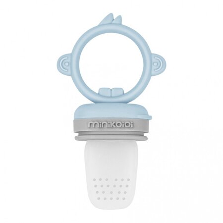 Dispozitiv de hranire, 100% Premium Silicone, 6 luni+, Mineral Blue