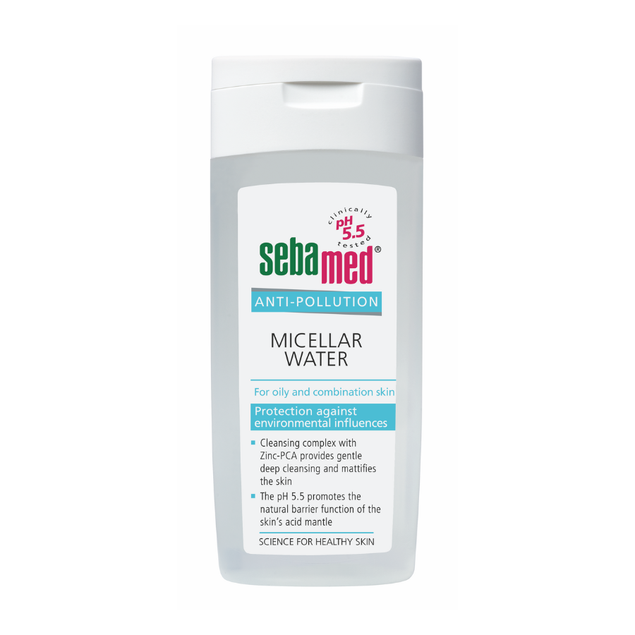 Apa micelara pentru tenul gras si combinat Anti Pollution, 200 ml, Sebamed