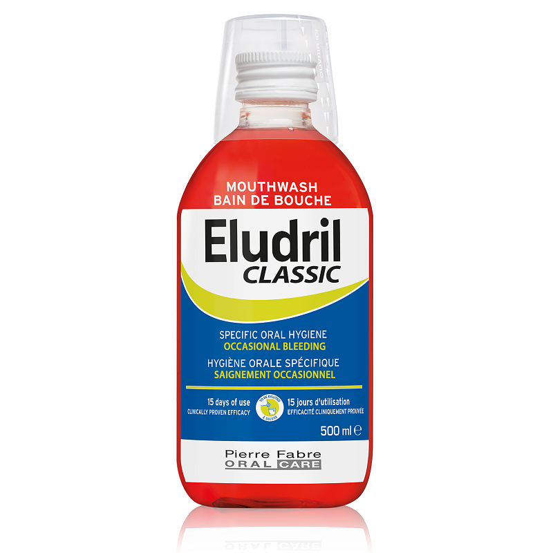 Apa de gura antibacteriana si calmanta Classic, 500 ml, Eludril