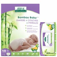 Scutec Bamboo Baby nr.1, 2-4Kg, 32 buc, Aleva Naturals