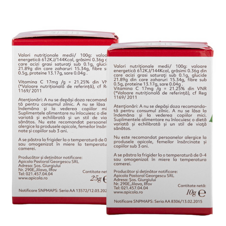 Pachet laptisor de matca pur cu vitamina C, 25 gr + 10 gr, Albina Carpatina 816949