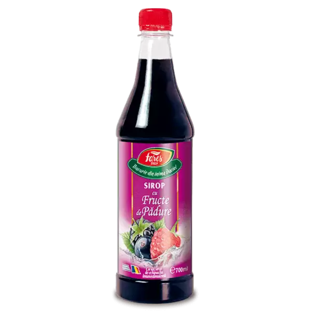 Sirop cu fructe de padure, 700 ml, Fares