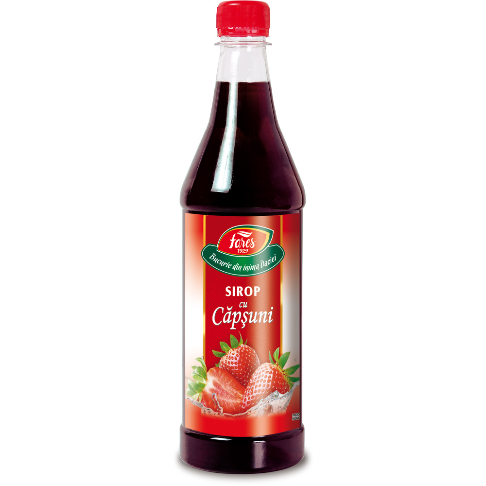 Sirop cu capsuni, 700 ml, Fares