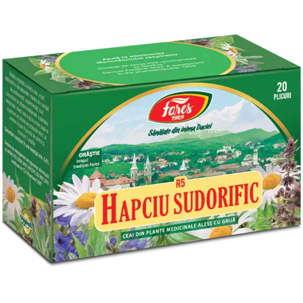 Ceai Sudorific Hapciu, 20 plicuri, Fares