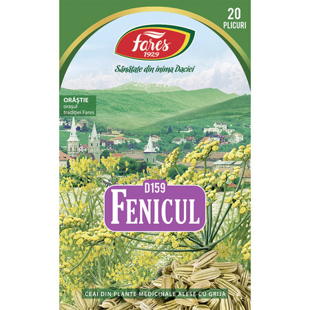 Ceai de fenicul, 20 plicuri, Fares 721746