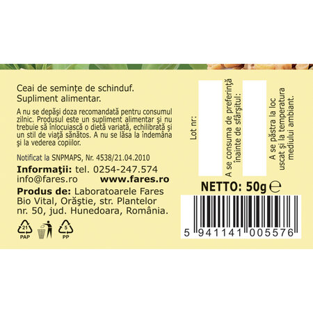 Ceai Schinduf, 50g, Fares 721021