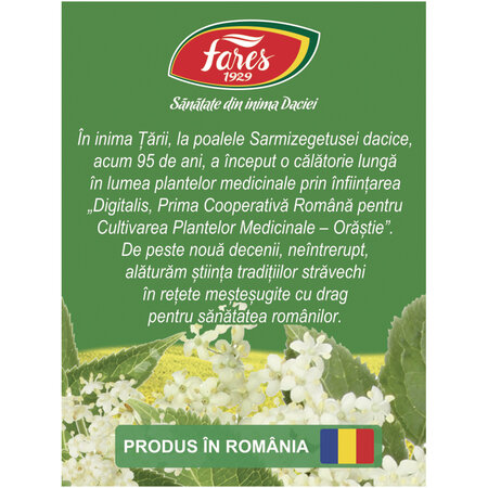 Ceai de soc, 20 plicuri, Fares 720756