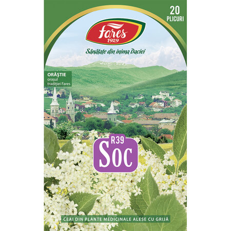 Ceai de soc, 20 plicuri, Fares 720757