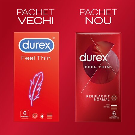 Prezervative Feel Thin, 6 buc, Durex 651838