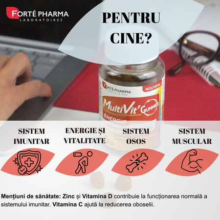 MultiVit energie, 60 jeleuri, Forte Pharma 764809