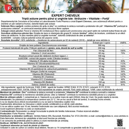 Expert Cheveux, 28 comprimate, Forte Pharma 765927