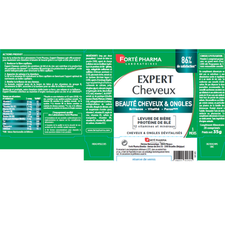 Expert Cheveux, 28 comprimate, Forte Pharma 765928