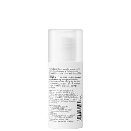 Exfoliant lichid  4% PHA + BHA Calm Down, 30 ml, Geek & Gorgeous 760085