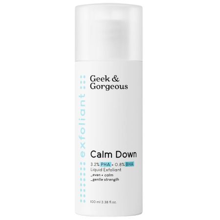 Exfoliant lichid 4% PHA+BHA Calm Down, 100 ml, Geek & Gorgeous