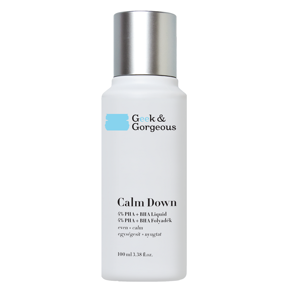 Ser Calm Down 4% AHA + BHA Liquid, 100 ml, Geek & Gorgeous