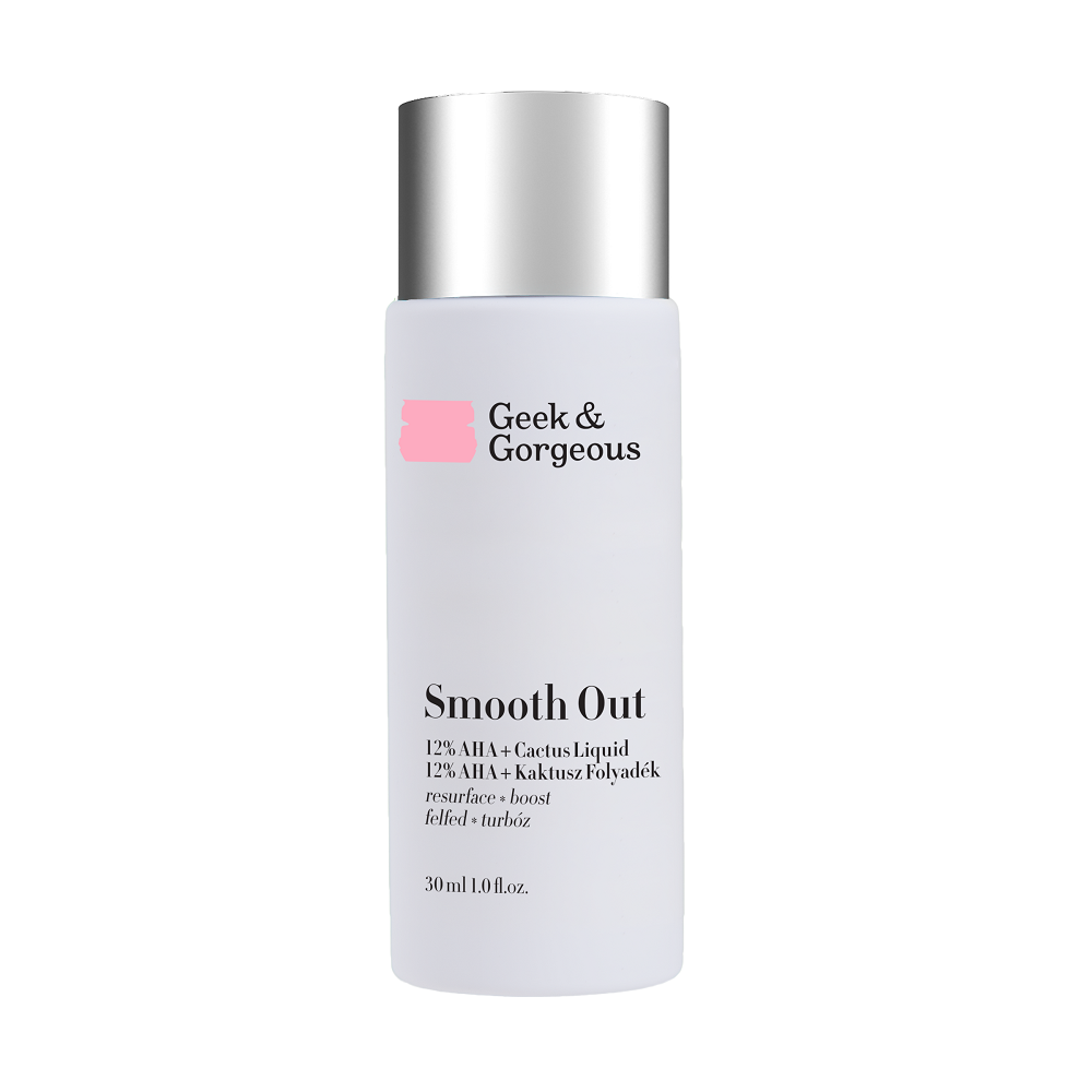 Ser Smooth Out 12% AHA + Extract de Cactus, 30 ml, Geek & Gorgeous