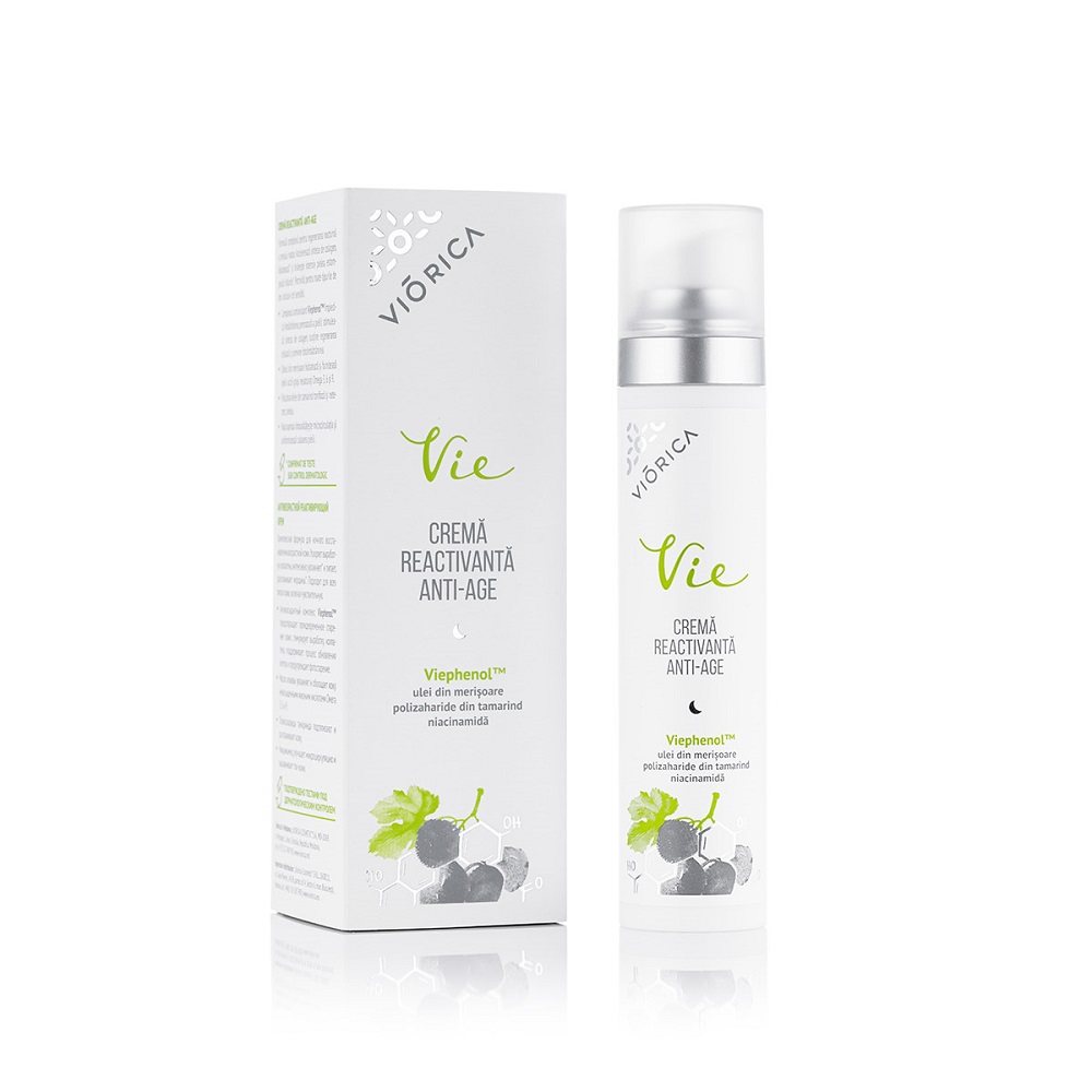 Crema de noapte reactivanta anti - age Vie, 50 ml, Viorica