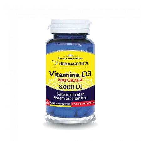 Vitamina D3 naturala 3000 UI