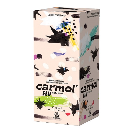 Carmol Flu raceala si gripa albastru, 150 ml, Biofarm