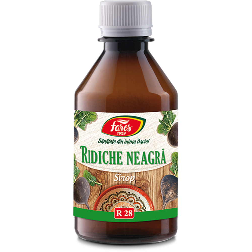 Ridiche neagra sirop, 250ml, Fares