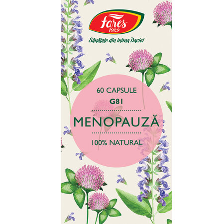 Menopauza, 60 comprimate, Fares 722917