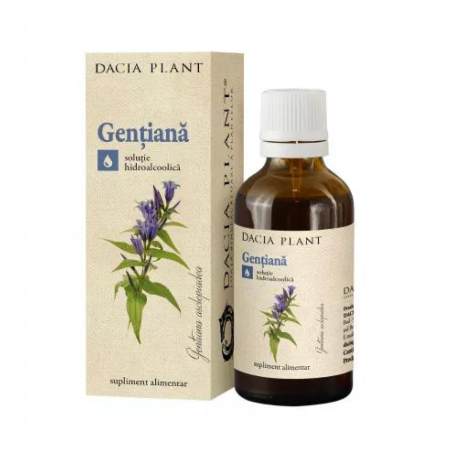 Tinctura de Gentiana, 50 ml, Dacia Plant