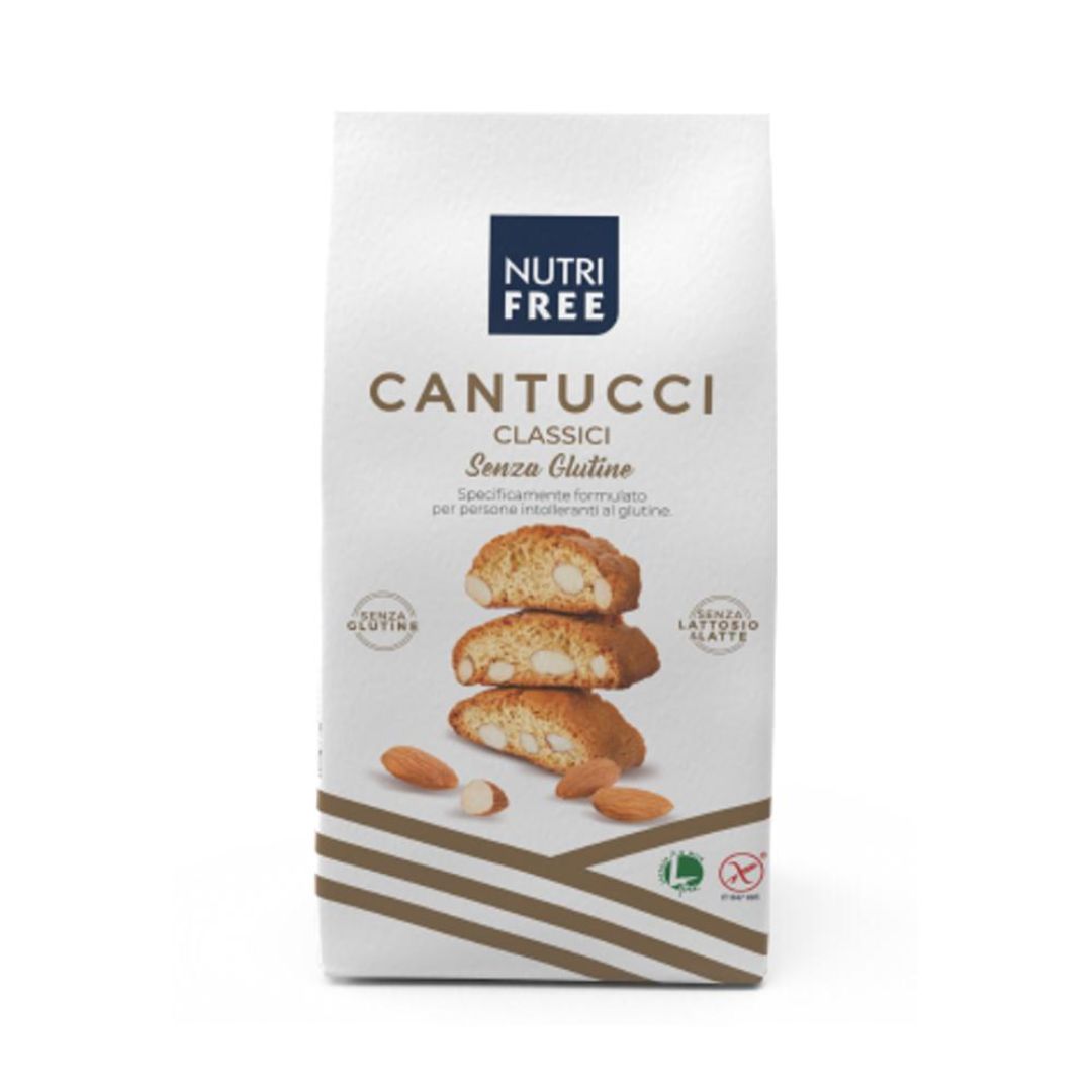 Biscuiti fara gluten cu bucati de migdale Cantucci, 240 g, Nutrifree