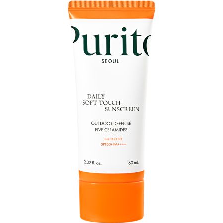 Crema de fata cu protectie solara SPF 50+ Daily Soft Touch, 60 ml, Purito