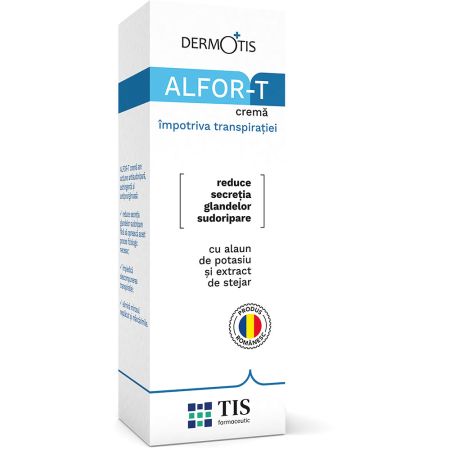 Alfor T crema impotriva transpiratiei picioarelor, 20ml, Tis Farmaceutic