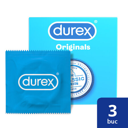 Prezervative Originals, 3 bucati, Durex 541748