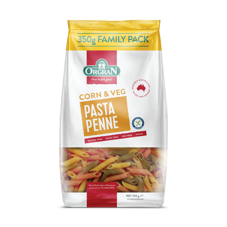 Paste penne din porumb si legume