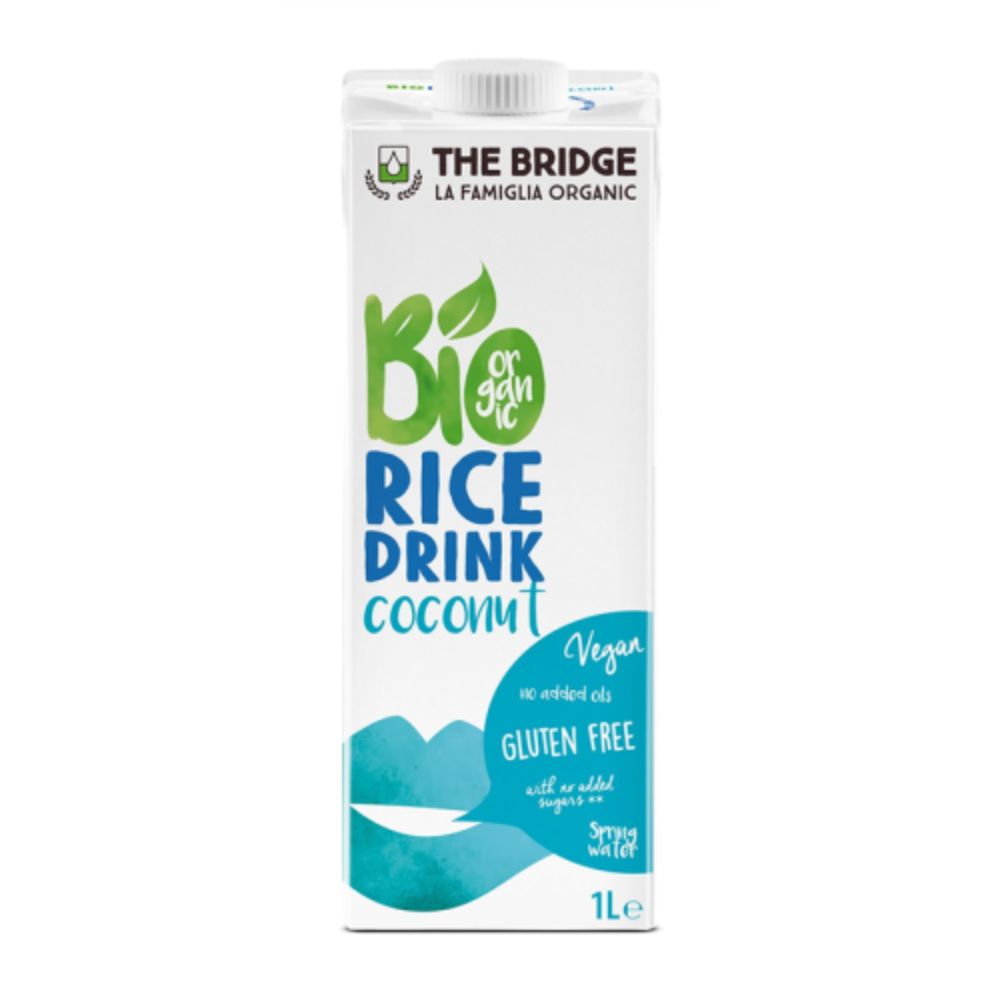 Bautura vegetala Bio de orez cu cocos, 1L, The Bridge