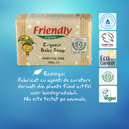Sapun Organic Baby, 100 g, Friendly Organic 670262
