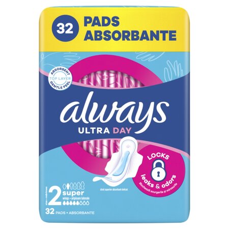 Absorbante Always Ultra Super, Marimea 2, 32 buc, P&G