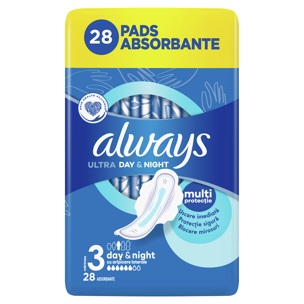 Absorbante Always Ultra Night, Marimea 3, 28 buc, P&G