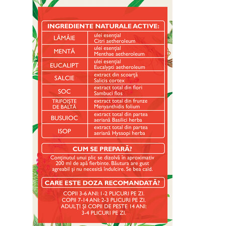 Hapciu ceai solubil, 12 plicuri, Fares 721571