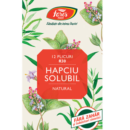 Hapciu ceai solubil, 12 plicuri, Fares 721570