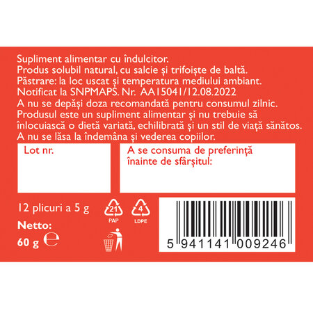 Hapciu ceai solubil, 12 plicuri, Fares 721569