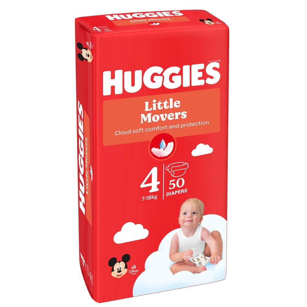 Scutece Ultra Comfort, Nr. 4, 7-18 kg, 50 buc, Huggies