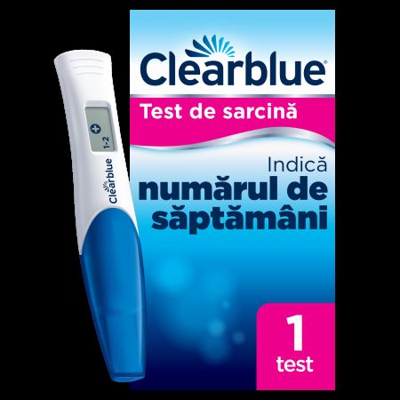 Test de sarcina cu indicator de saptamani, 1 bucata, Clearblue 765996