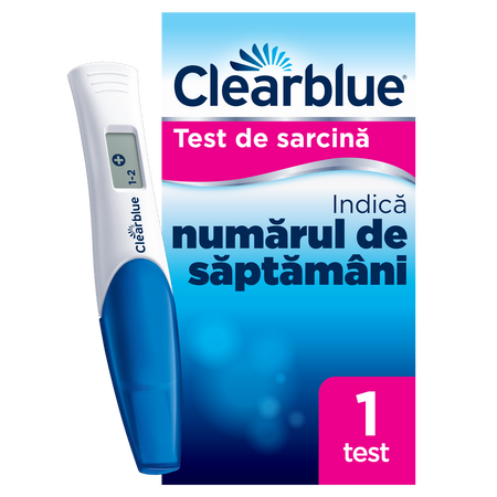 Test de sarcina cu indicator de saptamani, 1 bucata, Clearblue 765996